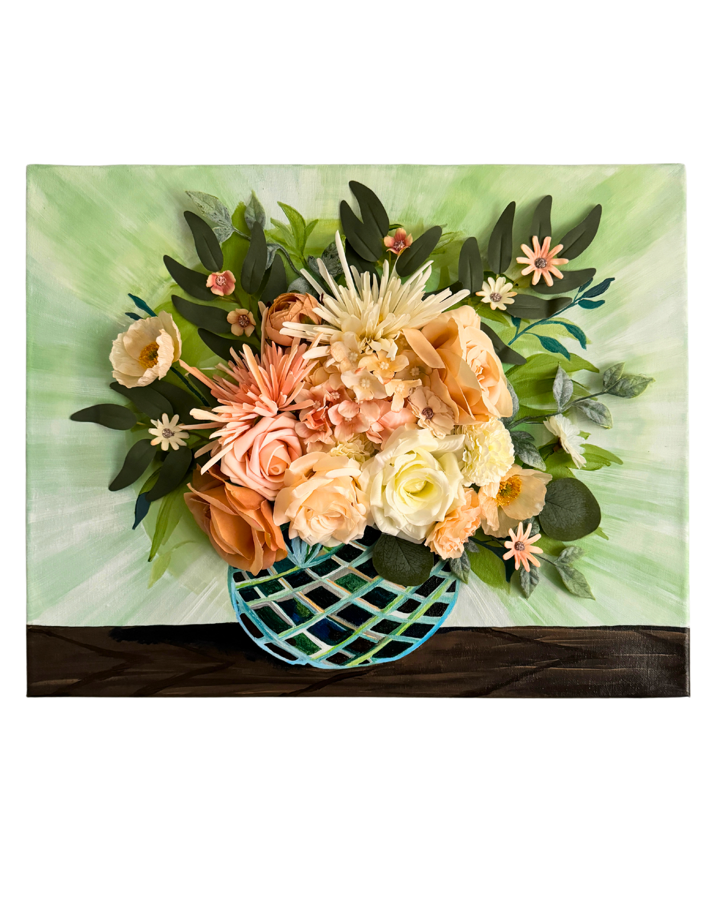 Sierra Serenity Bouquet Art on Canvas 16 x 20 3D Artwork for Your Home or Office