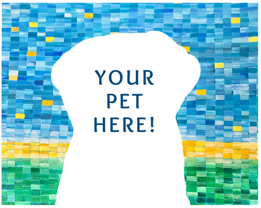 Custom Hand Painted Pet Portrait