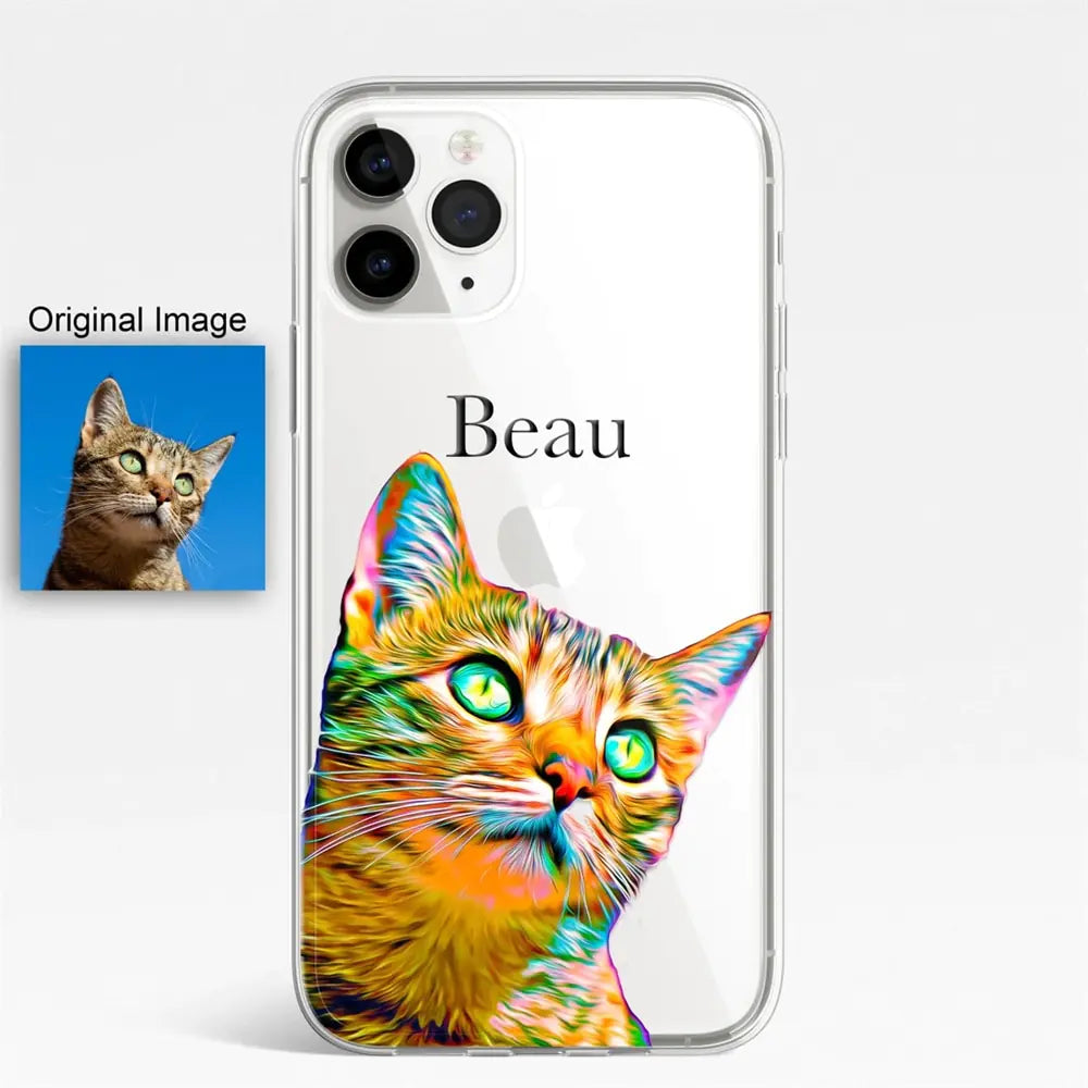 Pug Dog Cat Painting Photo Custom